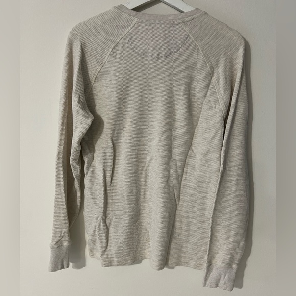 Men cream white sweatshirt by Alesbury size Small - Picture 4 of 6